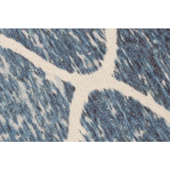 DKD Home Decor Alfombra árabe de poliéster Azul y Blanco 230 x 160 cm, Colección Atusa 2 DKD Home Decor Alfombra árabe de poliéster Azul y Blanco 230 x 160 cm, Colección Atusa 2