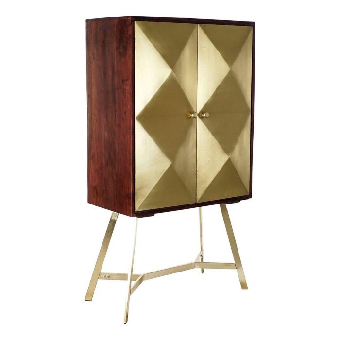 Aparador Glam DKD Home Decor Marron Oscuro Dorado 43 x 156.5 x 84 cm Aparador Glam DKD Home Decor Marron Oscuro Dorado 43 x 156.5 x 84 cm