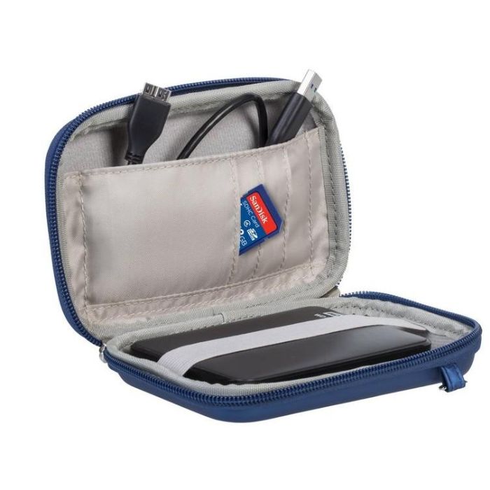 Riva Festplattentasche Davos 2,5"HDD Harts. h.blau 9101 8