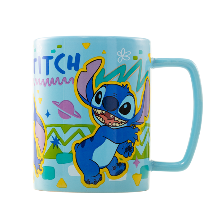 Taza funda de peluche Stitch Disney 440ml 3