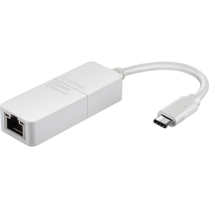D-Link DUB-E130 Adaptador USB-C a Gigabit Ethernet de 1Gbps para Conexión de Red por Cable Plug & Play