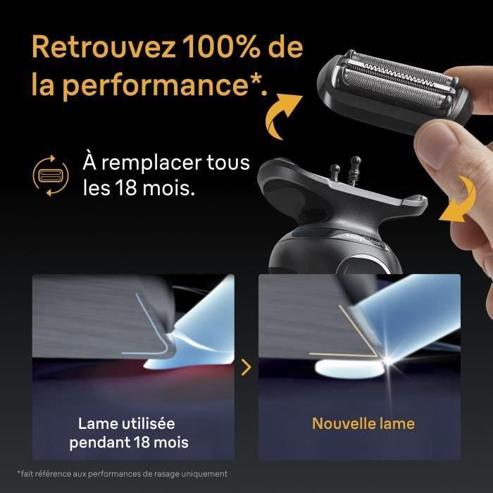 Braun BRA8700216051330 Cabezal de afeitado Series 5 y 6, 3 cuchillas flexibles, 100% fabricado en Alemania 1