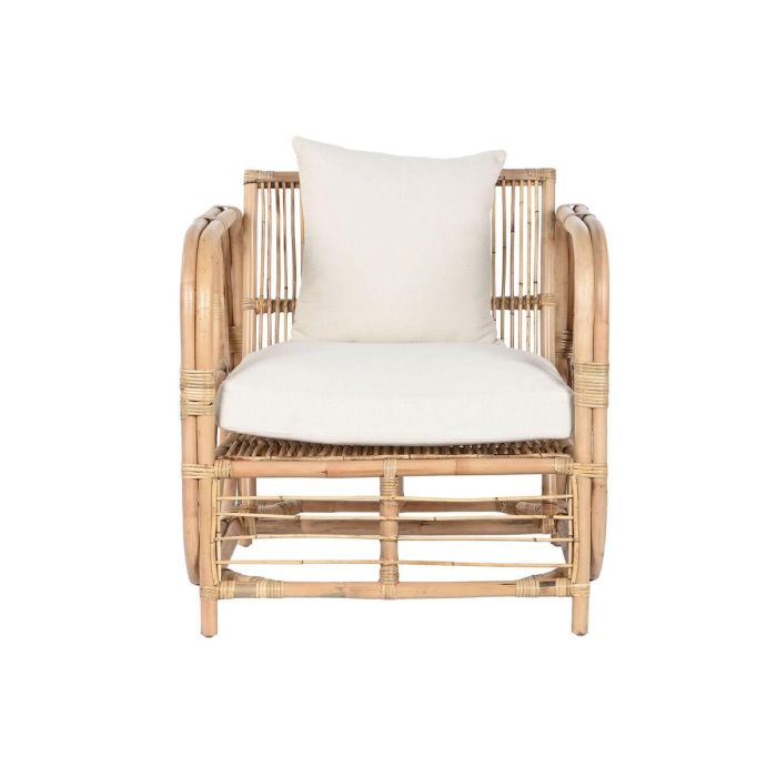 Sillón Home ESPRIT Blanco Natural 72 x 77 x 80 cm 2 Sillón Home ESPRIT Blanco Natural 72 x 77 x 80 cm 2