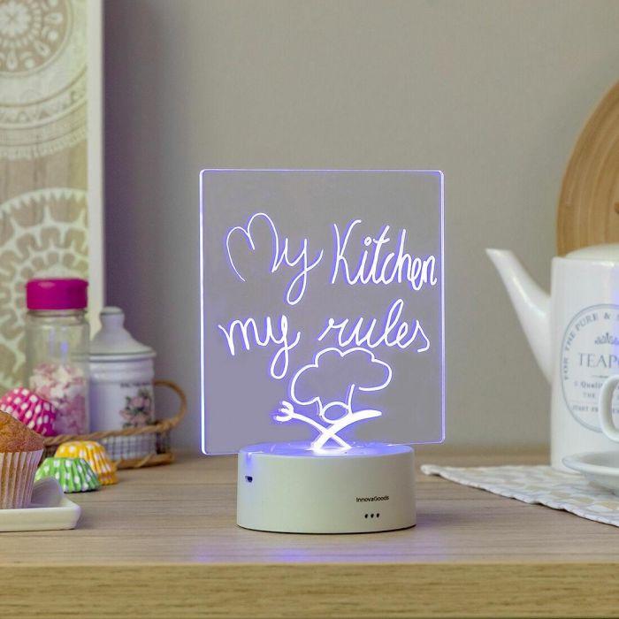 Tablero de Notas y Mensajes LED Lemo InnovaGoods 6 Tablero de Notas y Mensajes LED Lemo InnovaGoods 6