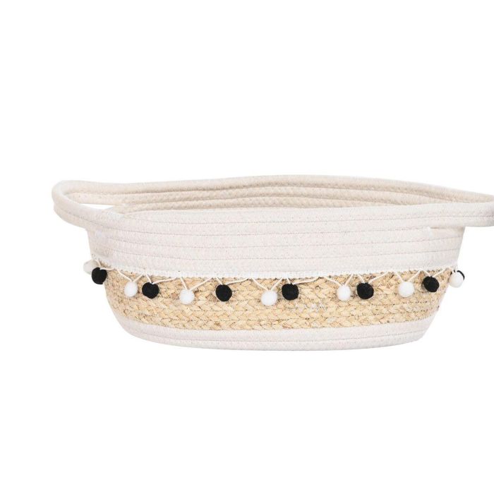 Cesta Boho DKD Home Decor Blanco Gris Oscuro 25 x 16 x 45 cm Set de 3 (2 Unidades) 1 Cesta Boho DKD Home Decor Blanco Gris Oscuro 25 x 16 x 45 cm Set de 3 (2 Unidades) 1