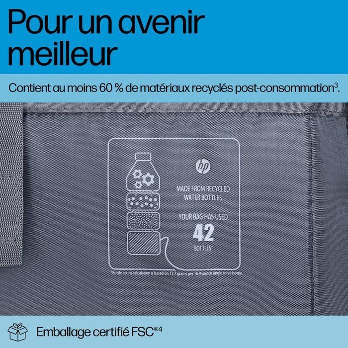 HP 22L Travel Plus Mochila para Portátil de 16 Pulgadas, Bolso de Viaje Duradero y Organizado