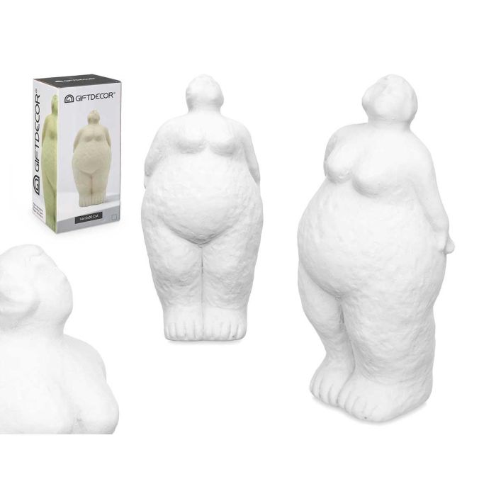 Figura Mujer Firme Blanco Giftdecor 14X34CM (6 Unidades) Figura Mujer Firme Blanco Giftdecor 14X34CM (6 Unidades)