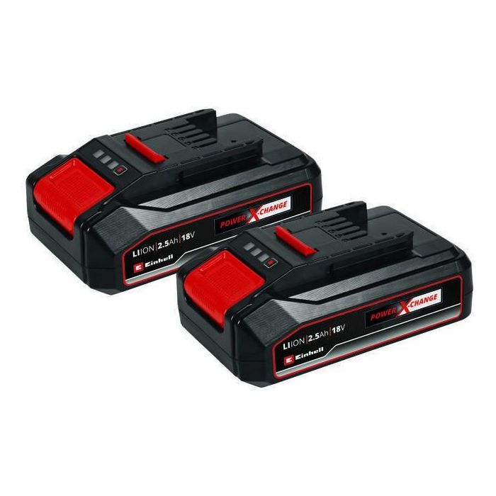 Einhell Power X-Change 18V - Pack de 2 Baterías de 2.5 Ah