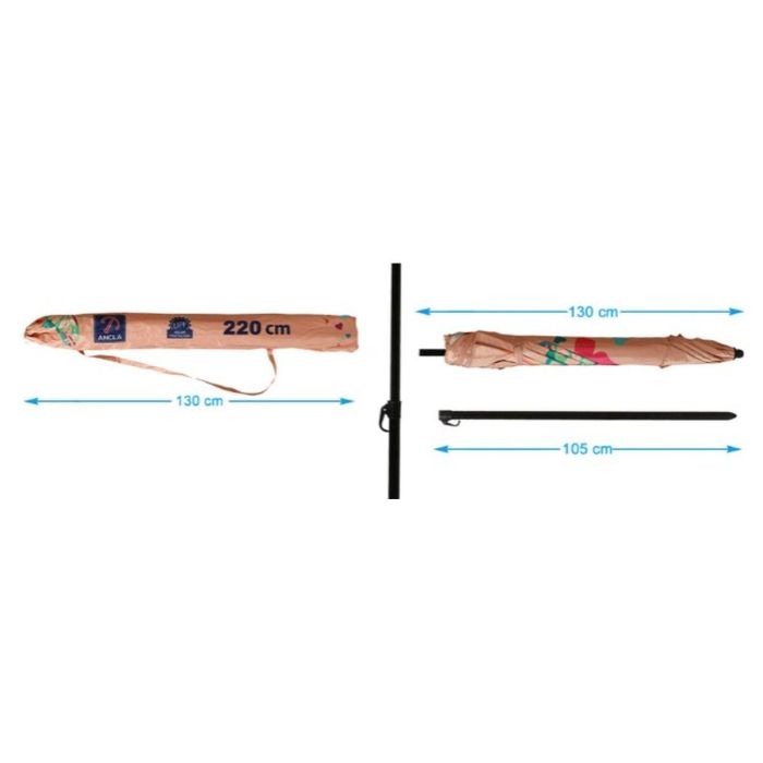 Sombrilla Rosa 220 cm UPF 50+ 1 Sombrilla Rosa 220 cm UPF 50+ 1