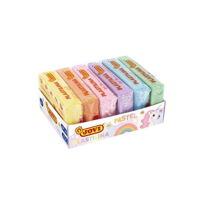 Jovi Plastilina Caja 6 Pastillas 50 gr C-Surtidos Pastel