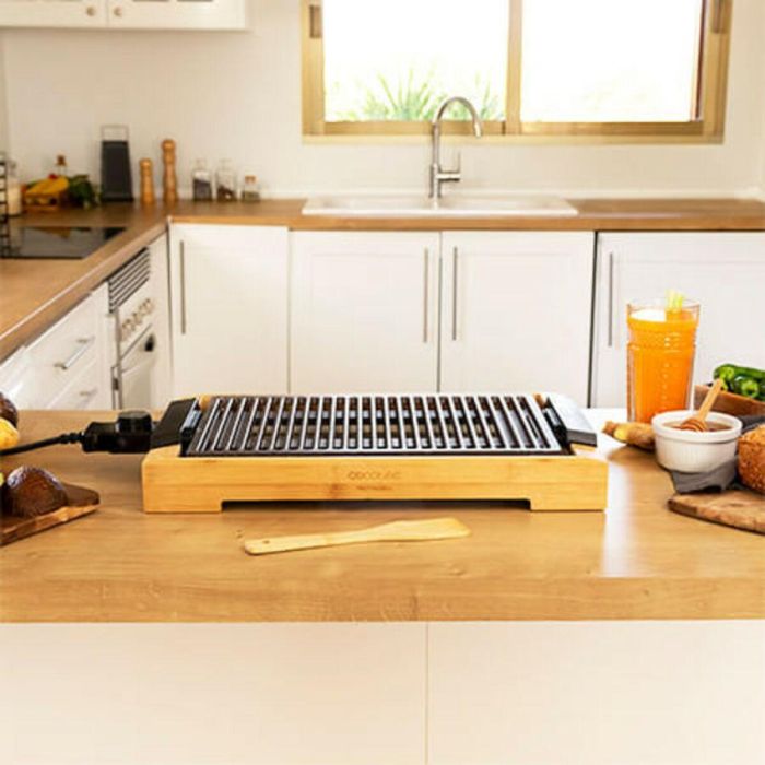 Plancha de Cocina Cecotec Tasty&Grill 2000 Bamboo LineStone Bambú 2