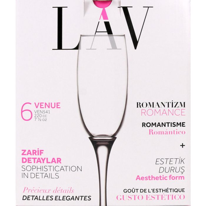 Set 6 Copas Cava Venue 220 cc - Lav (4 Cajas) 1
