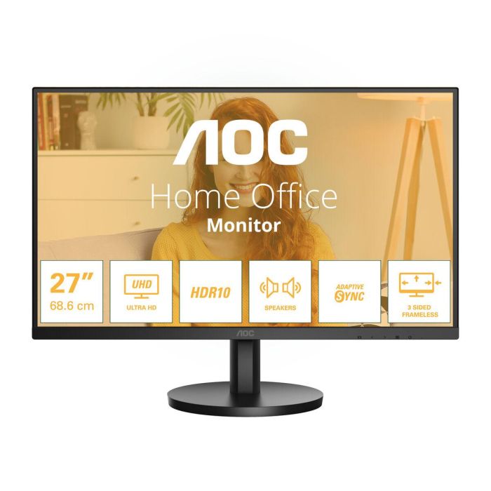 AOC Monitor 27" U27B3A IPS 4K UHD (3840x2160) 16:9 con Altavoces, HDMI y DisplayPort 5