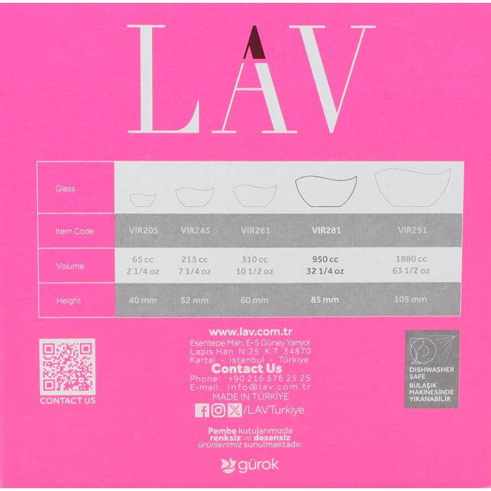 Lav Set 2 Ensaladeras Vira 17 cm 950 cc (6 Cajas)