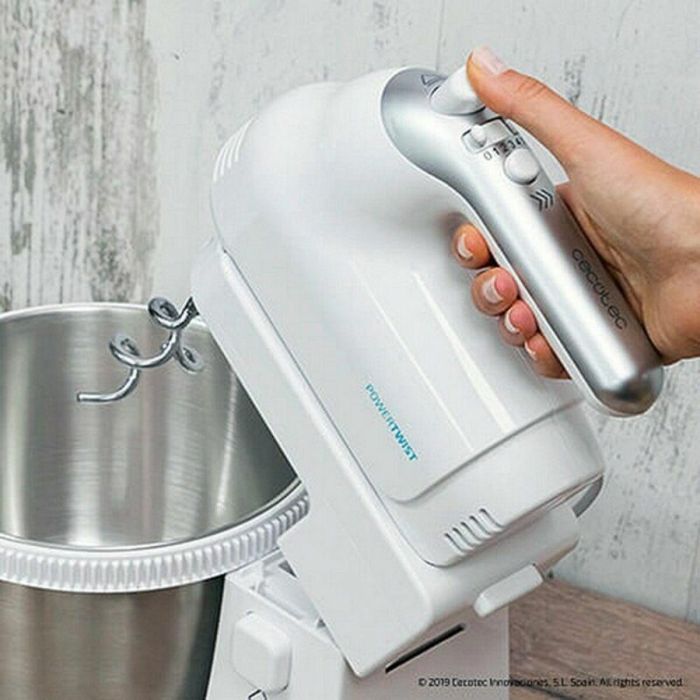 Cecotec PowerTwist 500 Steel Batidora de Varillas con Bol Autogiratorio de Acero Inoxidable 3.5L, 500W, Varilla Globo 1 Cecotec PowerTwist 500 Steel Batidora de Varillas con Bol Autogiratorio de Acero Inoxidable 3.5L, 500W, Varilla Globo 1