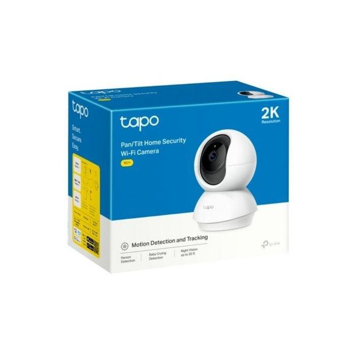 TP-Link Tapo TC71 Cámara de Vigilancia Wi-Fi 360° 2K 3MP Visión Nocturna Detección Movimiento Audio Bidireccional Control por Voz y App 2 TP-Link Tapo TC71 Cámara de Vigilancia Wi-Fi 360° 2K 3MP Visión Nocturna Detección Movimiento Audio Bidireccional Control por Voz y App 2