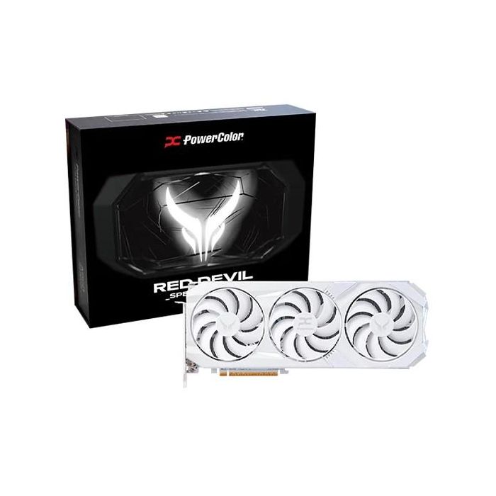 PowerColor RX 9070 XT Radeon Red Devil Spectral 16GB GDDR6 3 Ventiladores Blanca 6