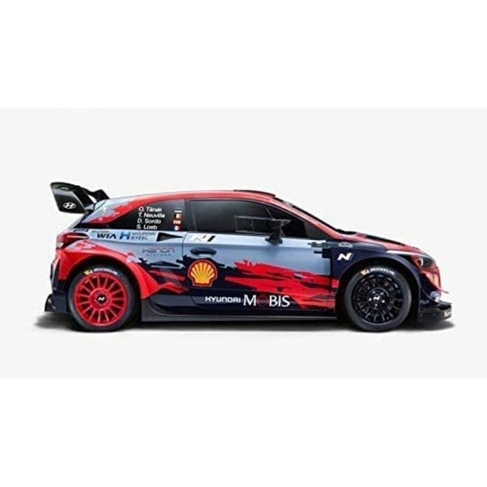 Coche radio control hyundai i20 wrc escala 1:16, emisora 2,4 ghz, con bateria y cargador 25x12,5x11 cm 1