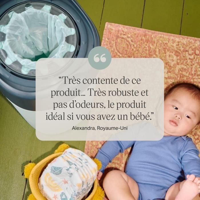 Tommee Tippee FFP Recambios para papelera de pañal Twist & Click con GREENFILM antibacteriano de larga duración, Pack 12 5 Tommee Tippee FFP Recambios para papelera de pañal Twist & Click con GREENFILM antibacteriano de larga duración, Pack 12 5