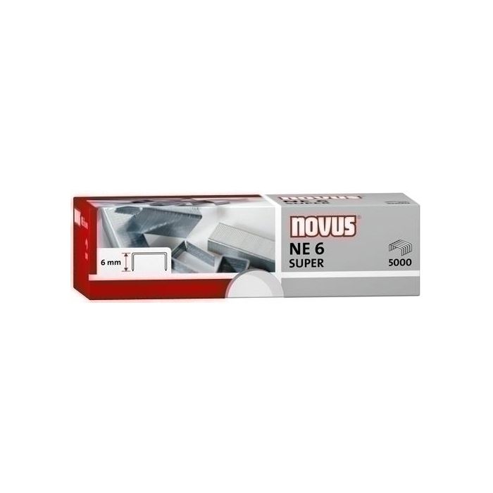 Novus Grapas Ne 6 Super Para Grapadoras Eléctricas Caja 5000U