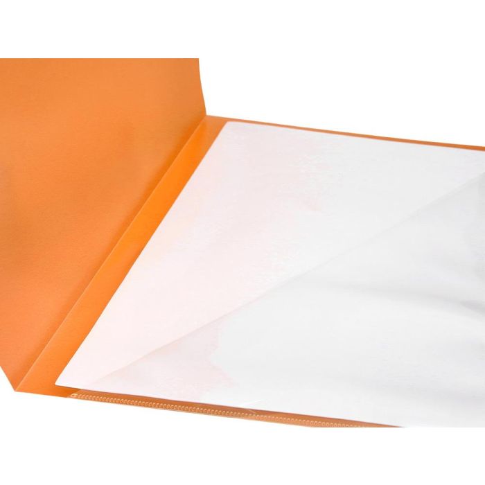 Carpeta Liderpapel Dossier A4 Uñero Naranja Fluor Opaco 10 unidades 4