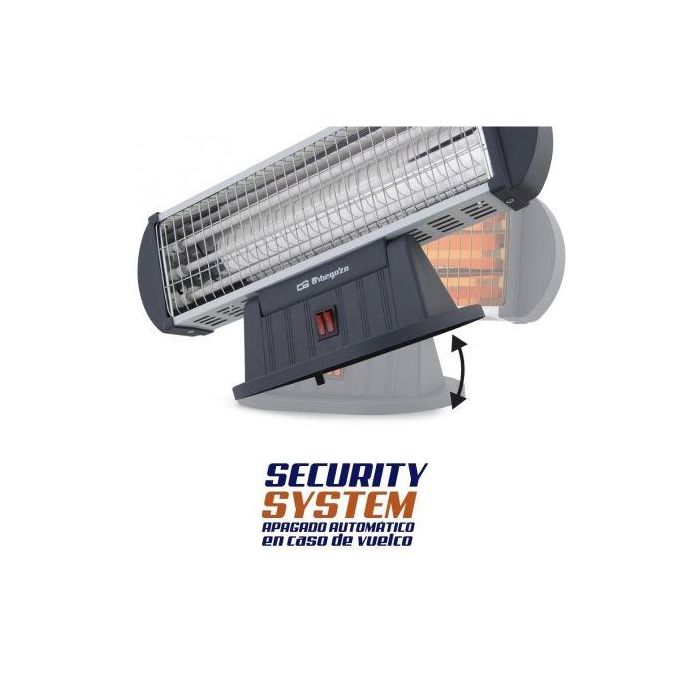Calefactor Orbegozo BP0204 CUARZO Negro Gris 1200 W 4