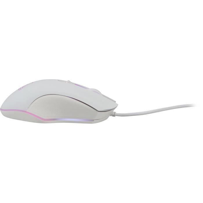 Gaming Mouse - Wired Illuminated - 6400 Dpi - White 4