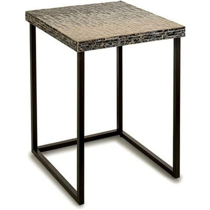 Mesa auxiliar Gris Metal Nácar Aglomerado (47 x 62 x 47 cm) 1 Mesa auxiliar Gris Metal Nácar Aglomerado (47 x 62 x 47 cm) 1