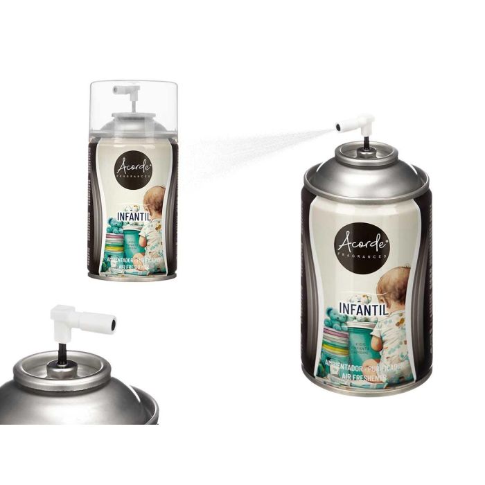Ambientador Aerosol Infantil Acorde 250 ml - Estampado, 6.5x14.5x6.5 cm (6 Unidades) Ambientador Aerosol Infantil Acorde 250 ml - Estampado, 6.5x14.5x6.5 cm (6 Unidades)