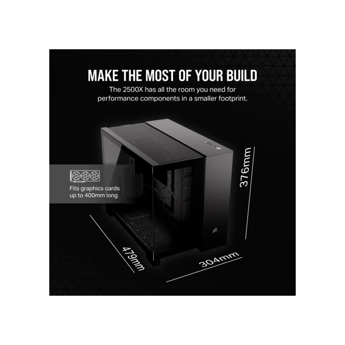 Corsair 2500X Midi Tower Negro 5