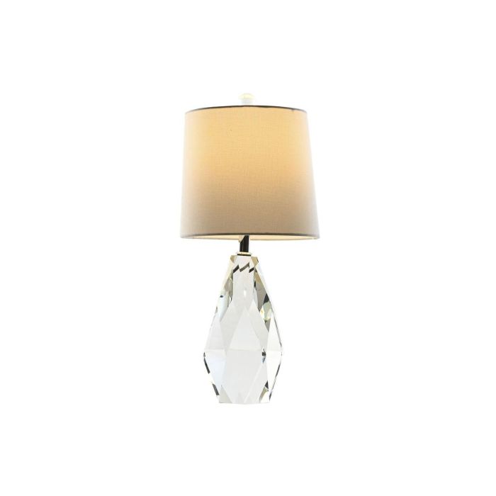 Lampara Sobremesa Moderno DKD Home Decor Transparente Blanco 23 x 50 x 23 cm 4 Lampara Sobremesa Moderno DKD Home Decor Transparente Blanco 23 x 50 x 23 cm 4