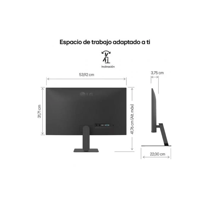 LG 24U411A-B Pantalla para PC 23.8" Full HD LED IPS 1920x1080 120Hz 5ms Negro 1