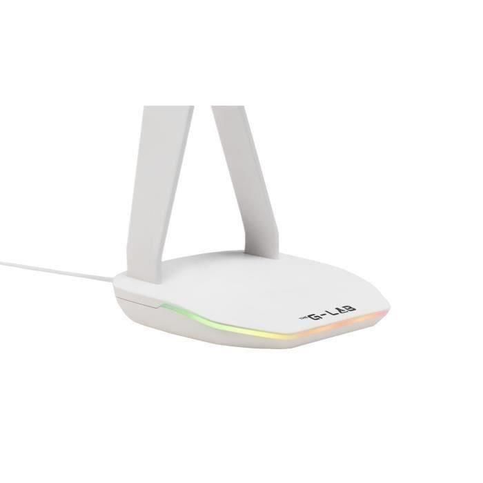 Auriculares/Soporte para auriculares - THE G-LAB - K-STAND HYDROGEN - 2 puertos USB - Blanco 3 Auriculares/Soporte para auriculares - THE G-LAB - K-STAND HYDROGEN - 2 puertos USB - Blanco 3