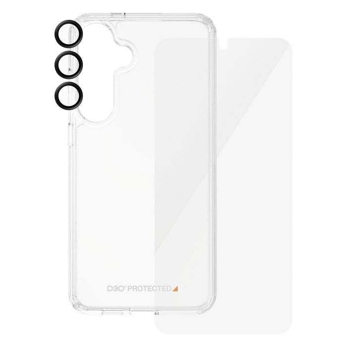 PanzerGlass Protector de Pantalla 3-en-1 para Samsung Galaxy S24 Plus, UWF, con EasyAligner, Anti-rayones y Golpes, Transparente 3