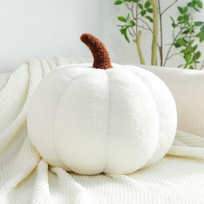 Cojín Versa Blanco Calabaza 20 x 10 x 20 cm 1 Cojín Versa Blanco Calabaza 20 x 10 x 20 cm 1