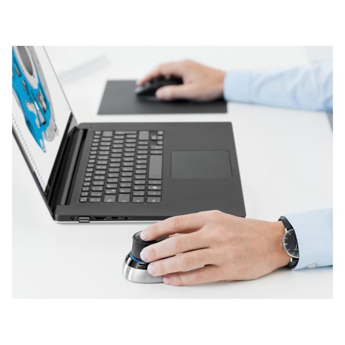 3DConnexion SpaceMouse Wireless Kit 2 BT Edition Ratón Óptico RF Wireless + Bluetooth + USB Type-A Negro 4