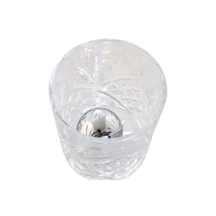 Set de Whisky Home ESPRIT Natural Bambú Cristal 2