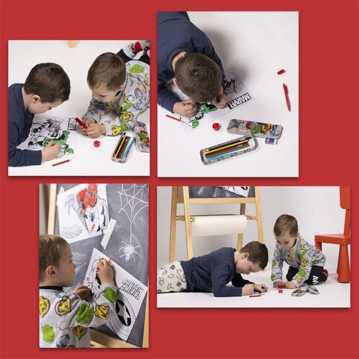 Set papelería coloreable marvel Set papelería coloreable marvel