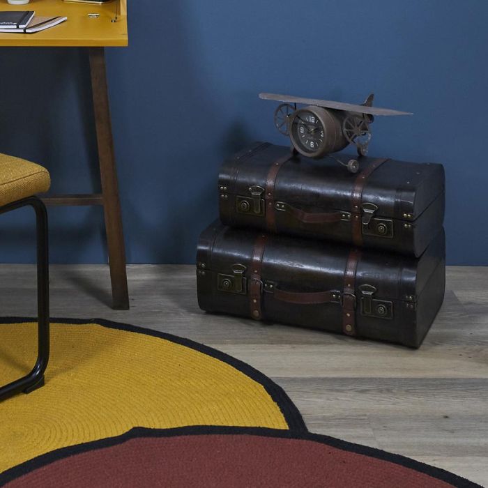 Home Deco Factory Reloj Sobremesa Avión Vintage Industriel Metal 5 Home Deco Factory Reloj Sobremesa Avión Vintage Industriel Metal 5