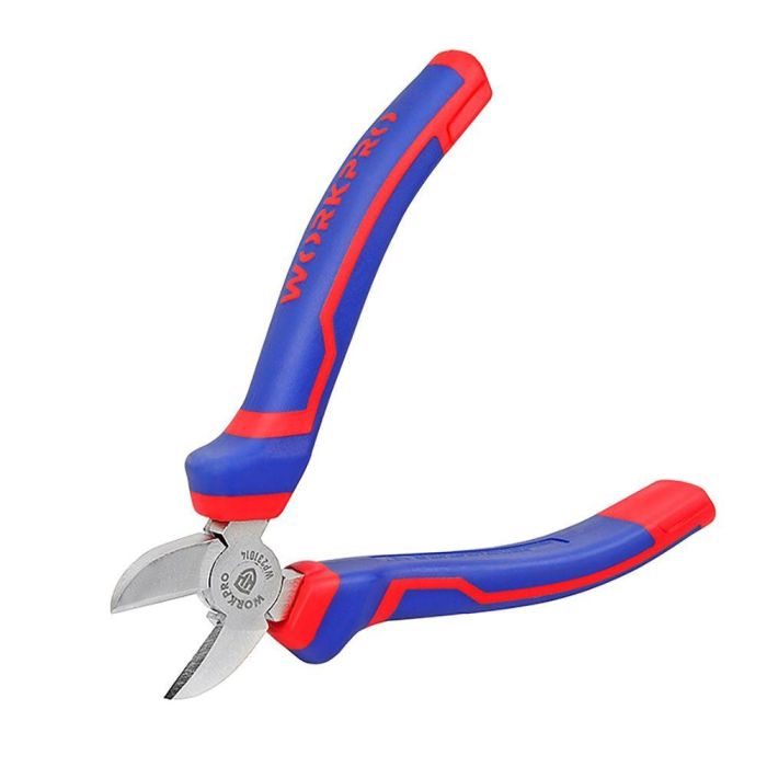 Workpro Juego de 4 alicates y llave ajustable, acero forjado, mango bimaterial, 160 mm