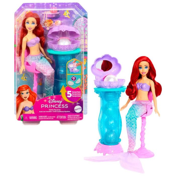 Disney Princess Muñeca Ariel con Tocador. Juguete de Personaje para Niñas. Edad Mínima Recomendada: 3 Años. Disney Princess Muñeca Ariel con Tocador. Juguete de Personaje para Niñas. Edad Mínima Recomendada: 3 Años.