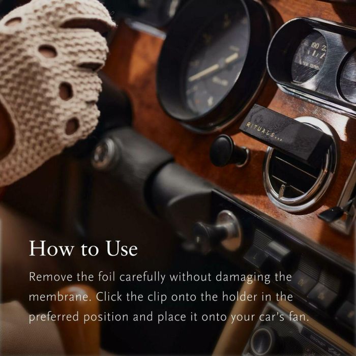 Rituals HOMME difusor de ambiente para coche, aroma ámbar y almizcle, 3 g 2