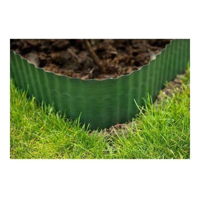 Borde de hierba H20cm x L9m en polietileno verde 6 Borde de hierba H20cm x L9m en polietileno verde 6