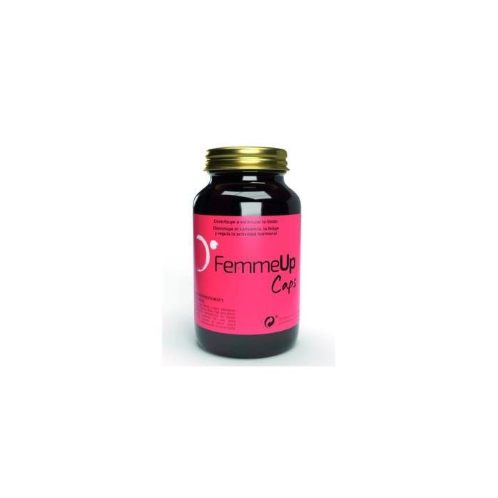 Femmeup Libi2 Complemento natural para mujer con Maca, Damiana y Jengibre. Apoyo hormonal y nervioso. 120 cápsulas veganas.