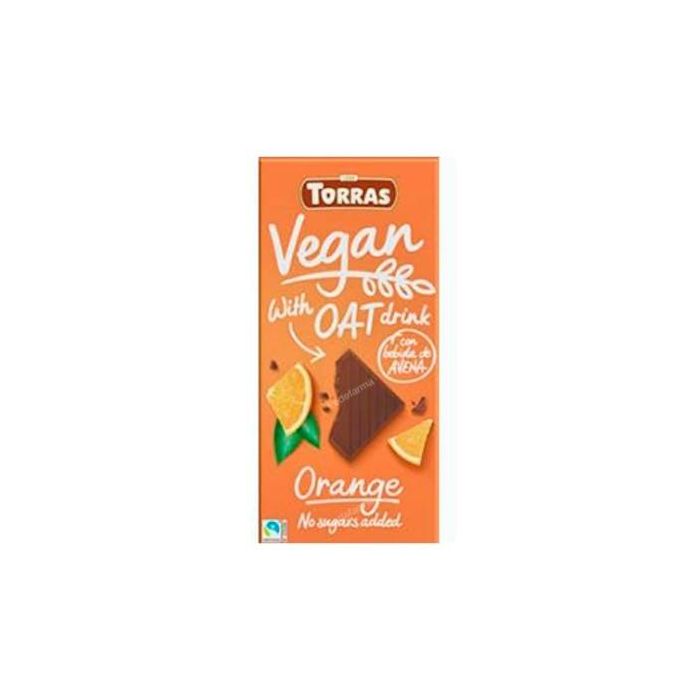 TORRAS Chocolate con Bebida de Avena y Naranja 100Gr Vegan