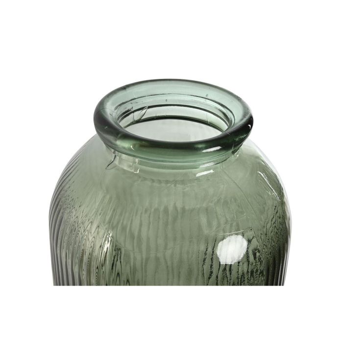 DKD Home Decor Jarrón Urban Decorativo de Suelo de Cristal Reciclado Verde Rayado | Alto 72 cm | Ancho 30 cm | Largo 30 cm 2 DKD Home Decor Jarrón Urban Decorativo de Suelo de Cristal Reciclado Verde Rayado | Alto 72 cm | Ancho 30 cm | Largo 30 cm 2