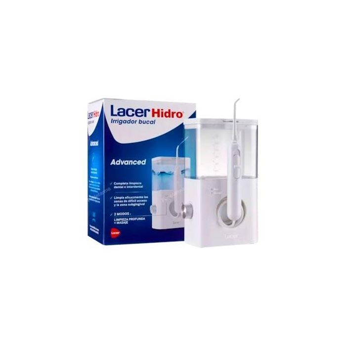 Lacer Irrigador Bucal HIDRO ADVANCED Blanco para Limpieza Dental Profunda, Cuidado de Encías y Ortodoncia/Implantes - 1 unidad