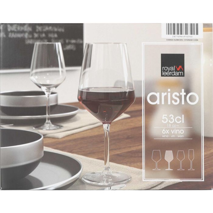 Royal Leerdam Set 6 Copas Vino 53 cl "Aristo"