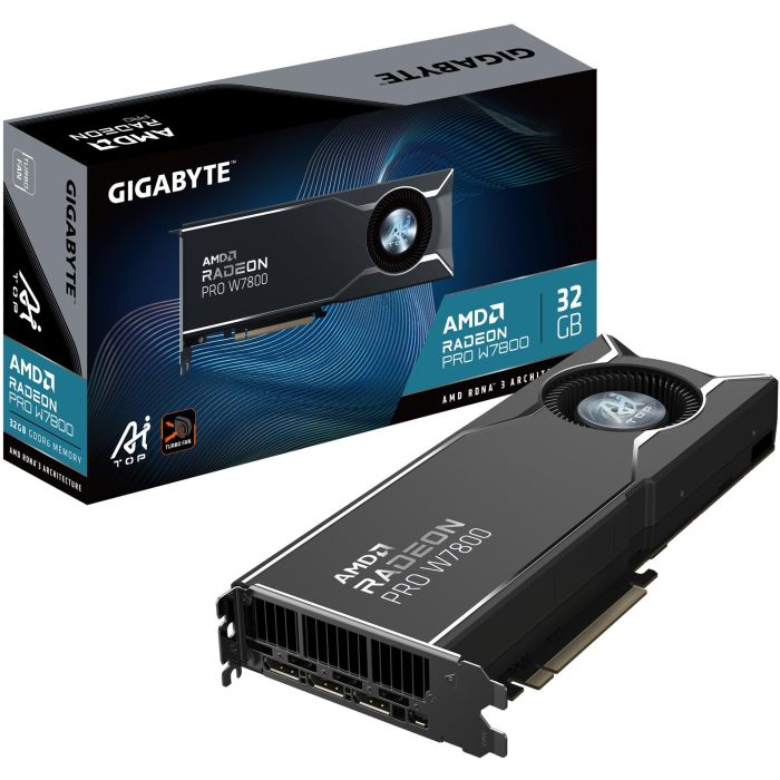 Gigabyte Radeon Pro W7800 AI TOP 32GB GDDR6 DP 3xMini DP 0 Gigabyte Radeon Pro W7800 AI TOP 32GB GDDR6 DP 3xMini DP 0