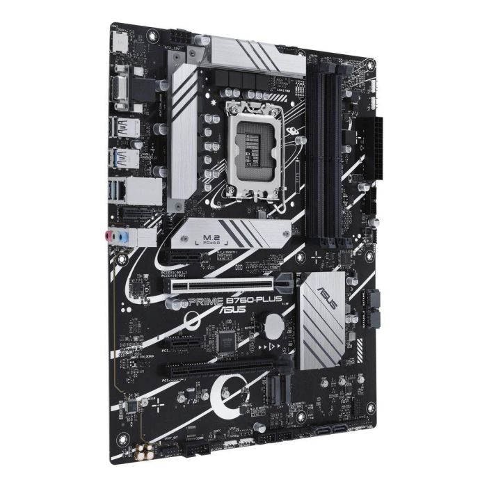 Asus PRIME B760-PLUS Intel B760 LGA 1700 ATX Placa Base con PCIe 5.0, 3 Slots M.2 PCIe 4.0, DDR5, LAN Realtek 2.5Gb, DisplayPort, HDMI, USB 3.2 Gen 2x2 Type-C y Sincronización Aura Asus PRIME B760-PLUS Intel B760 LGA 1700 ATX Placa Base con PCIe 5.0, 3 Slots M.2 PCIe 4.0, DDR5, LAN Realtek 2.5Gb, DisplayPort, HDMI, USB 3.2 Gen 2x2 Type-C y Sincronización Aura